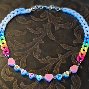 Insult "bite me" necklace